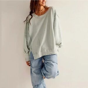 Free People We the Free Camden Sweatshirt | Seaglass | Medium